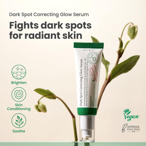 AXIS-Y Dark Spot Correcting Glow Serum - 5% Niacinamide Dark Spot Remover For Face - Vegan Korean Skin Care Niacinamide Serum for All Skin Types (1.69 fl. oz.)