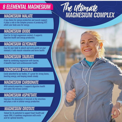 Magnesium Complex Supplement for Easy Absorption for Bones