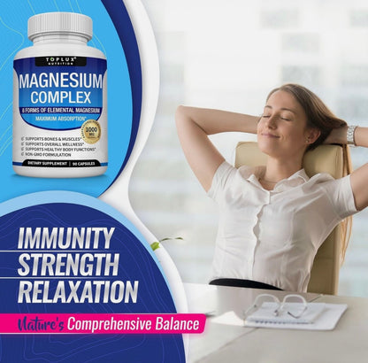 Magnesium Complex Supplement for Easy Absorption for Bones